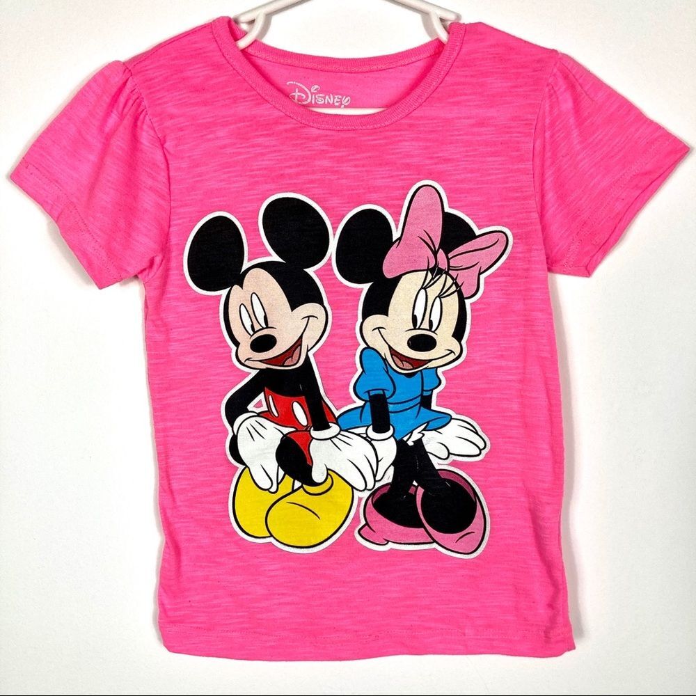Disney Mickey & Minnie Mouse Girl's Pink Tee 4T